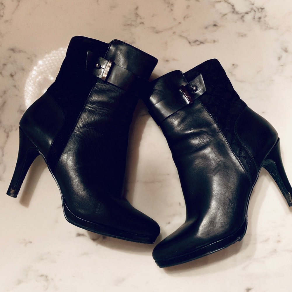 Black Tahari booties